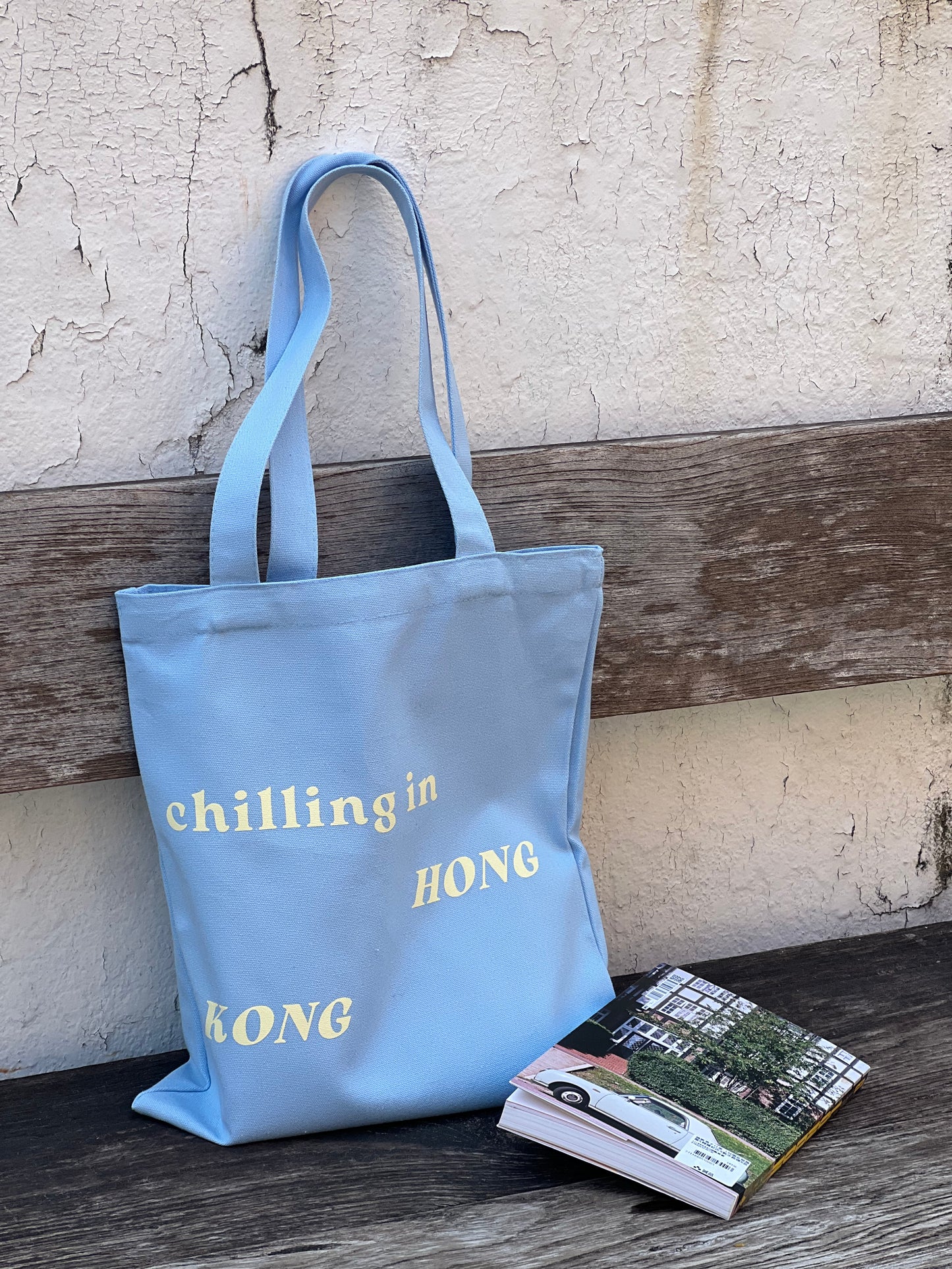 Chilling in Hong Kong Totebag (Blue)