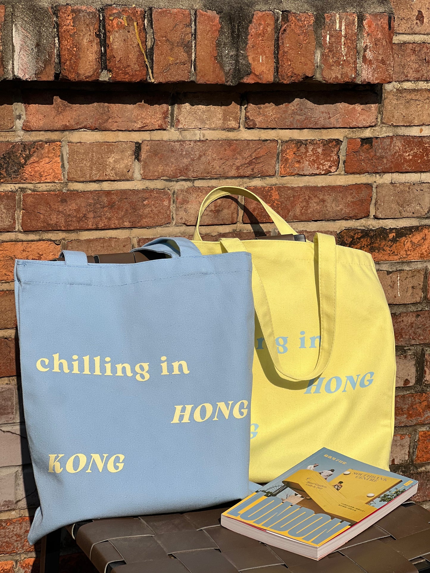 Chilling in Hong Kong Totebag (Yellow)